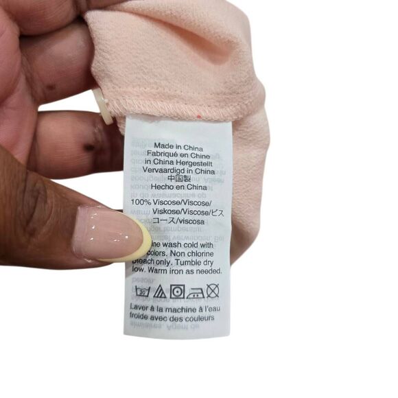 J. Crew Point Sur Drapey Popover‎ Top Women's Small Blush Pink V-Neck Blouse NWT - Picture 8 of 8